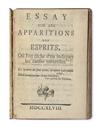 OCCULT  Essay sur les Apparitions des Esprits, où lon tâche den indiquer les Causes Naturelles.  1748